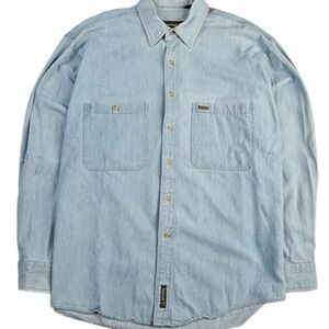 Timberland Light Blue Denim Button-Down Shirt